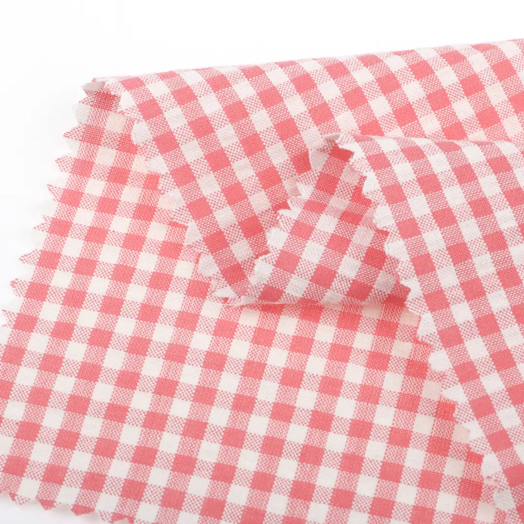 China Fabric for Shirt,Pants,Skirt,Shorts Yarn Dyed Check Natural Woven Fabric Cotton Red color buy from China wholesaler bulk order at wholesale price free worldwide shipping Alibaba