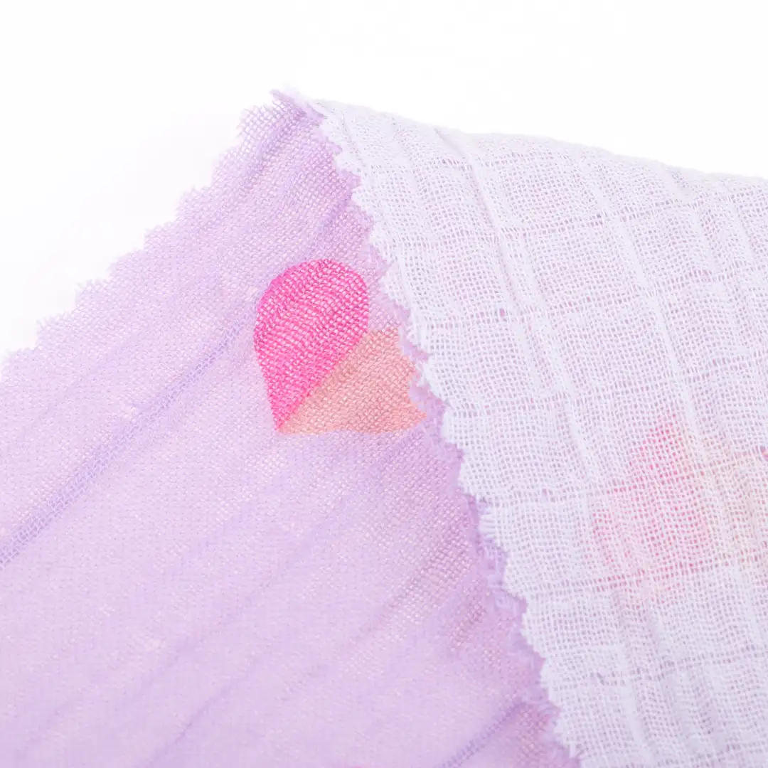 China Fabric for Shirt,Pants,Skirt,Shorts Double Cloth/Layer Crinkle Fabric Woven Blended Fabric Cotton Spandex Purple color buy from China wholesaler bulk order at wholesale price free worldwide shipping Alibaba