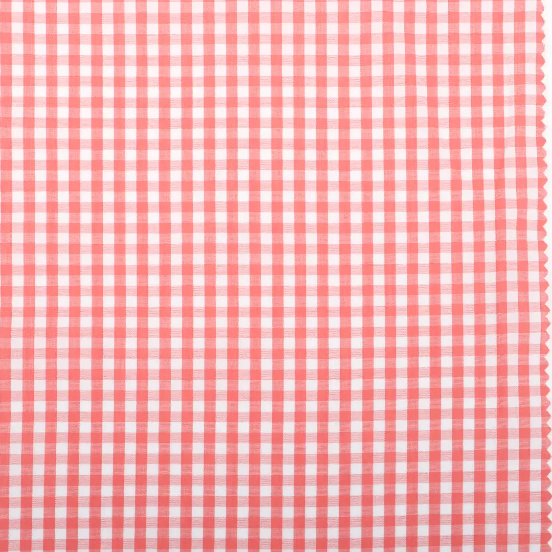 China Fabric for Shirt,Skirt,Shorts Yarn Dyed Check Natural Woven Fabric Cotton Red color buy from China wholesaler bulk order at wholesale price free worldwide shipping Alibaba