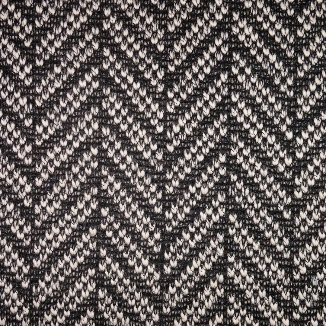 China Fabric for Open Cardigan ,Full-Zipper Cardigan ,Dresses (Cardigan Button)  Jacquard Knit Fabric Cotton Polyester Black color buy from China wholesaler bulk order at wholesale price free worldwide shipping Alibaba