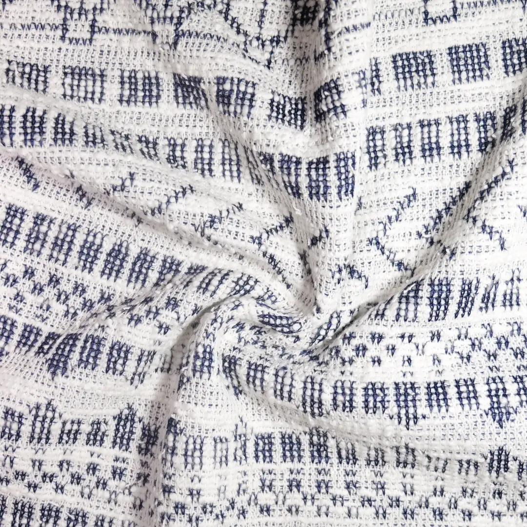 China Fabric for Open Cardigan ,Full-Zipper Cardigan ,Skirt  Jacquard Knit Fabric Cotton Polyester white color buy from China wholesaler bulk order at wholesale price free worldwide shipping Alibaba