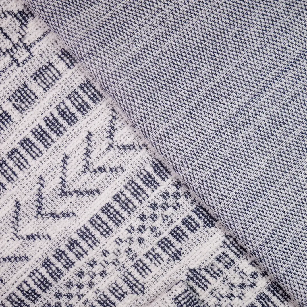 China Fabric for Open Cardigan ,Full-Zipper Cardigan ,Skirt  Jacquard Knit Fabric Cotton Polyester white color buy from China wholesaler bulk order at wholesale price free worldwide shipping Alibaba