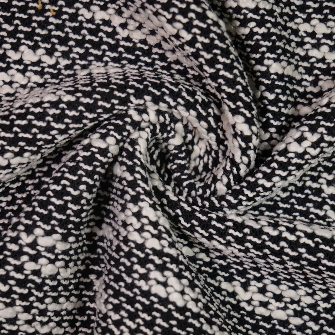 China Fabric for Open Cardigan ,Full-Zipper Cardigan ,Skirt  Jacquard Knit Fabric Cotton Polyester Black color buy from China wholesaler bulk order at wholesale price free worldwide shipping Alibaba