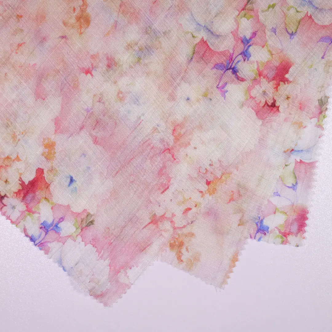 China Fabric for Shirt,Skirt,Dresses (Pullover)  Rayon Crepe Natural Woven Fabric Nylon Rayon Pink color buy from China wholesaler bulk order at wholesale price free worldwide shipping Alibaba