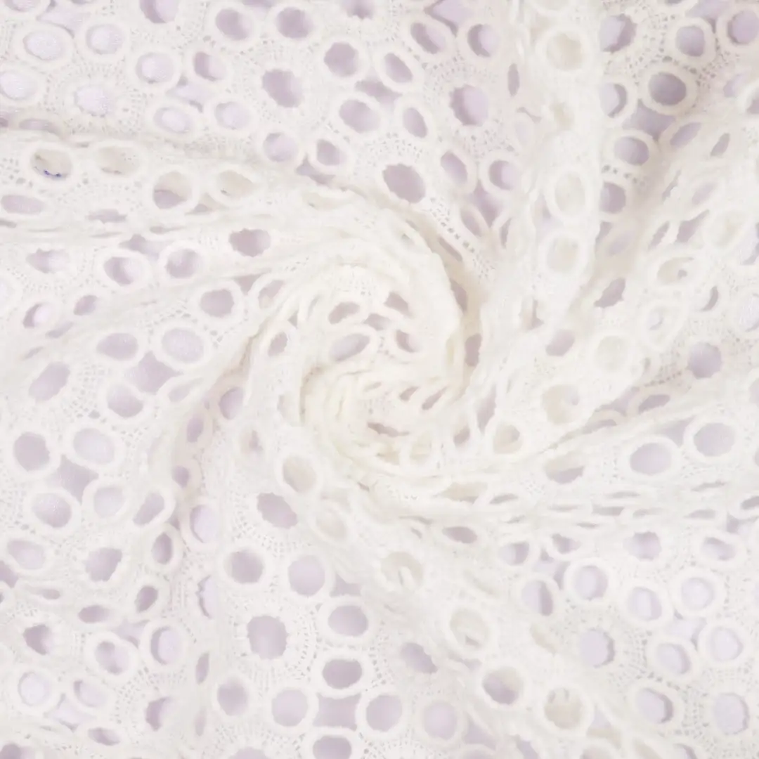 China Fabric for Shirt,Skirt  Schiffli Synthetic Woven Fabric Cotton white color buy from China wholesaler bulk order at wholesale price free worldwide shipping Alibaba