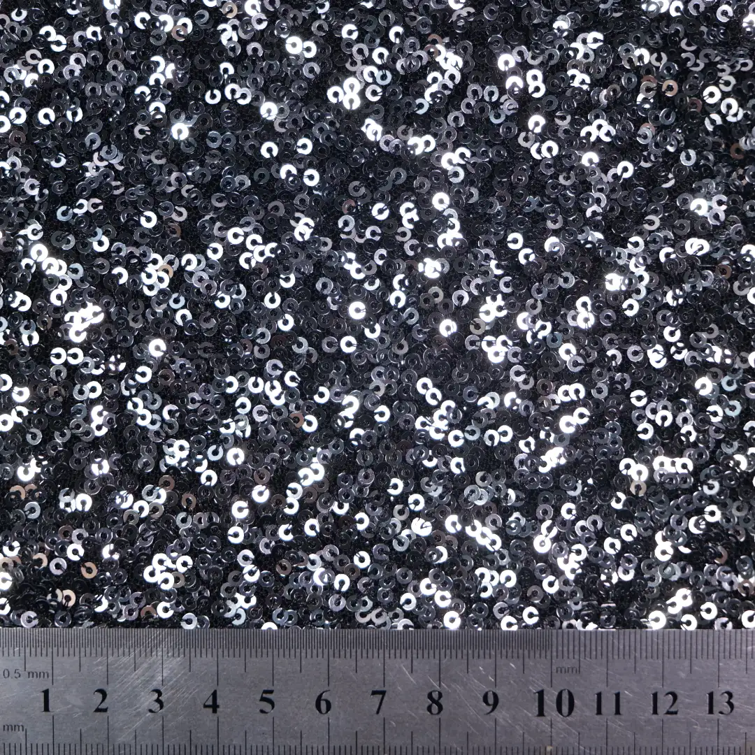 China Fabric for Skirt  Sequined Mesh Fabric Knit Fabric Polyester Spandex silve color buy from China wholesaler bulk order at wholesale price free worldwide shipping Alibaba