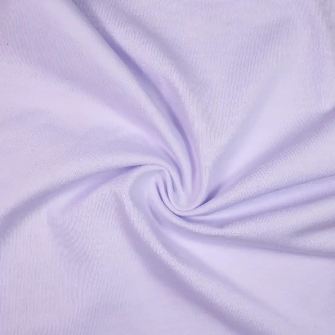 China Fabric for T-Shirt,Yoga Pants Single Jersey Knit Fabric Poly Lactic Acid（PLA) Cotton Spandex Lavender color buy from China wholesaler bulk order at wholesale price free worldwide shipping Alibaba