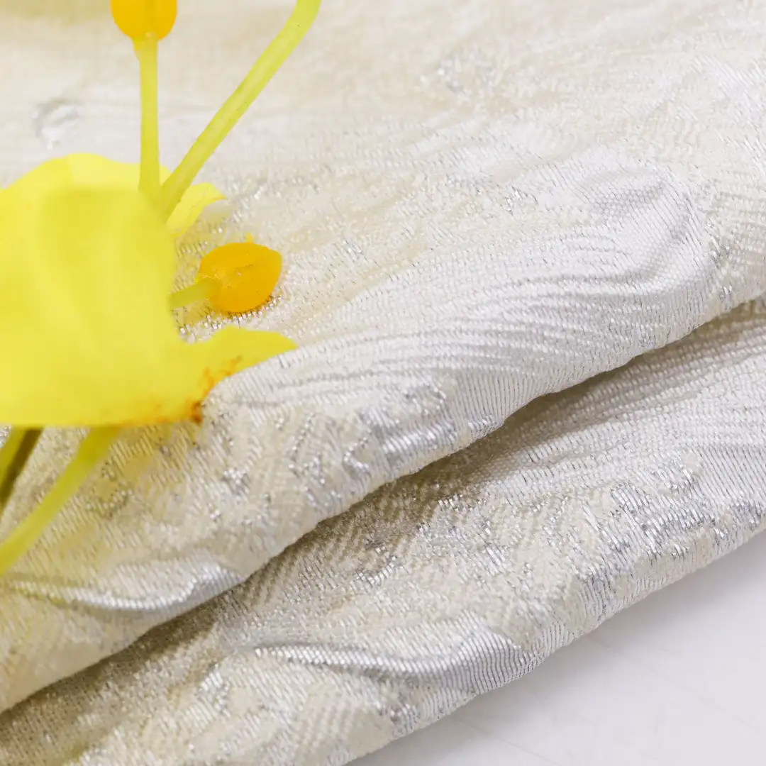 China Fabric for Blouse,Crop Top Jacquard Natural Woven Fabric Polyester Lurex Nylon jacquard color buy from China wholesaler bulk order at wholesale price free worldwide shipping Alibaba