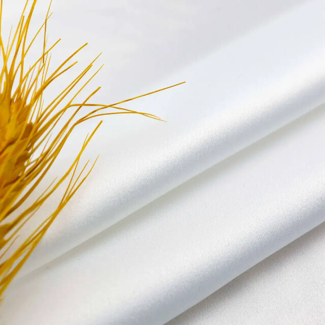 China Fabric for Shirt,Blouse,Pajamas Satin Synthetic Woven Fabric Spandex Polyester white color buy from China wholesaler bulk order at wholesale price free worldwide shipping Alibaba