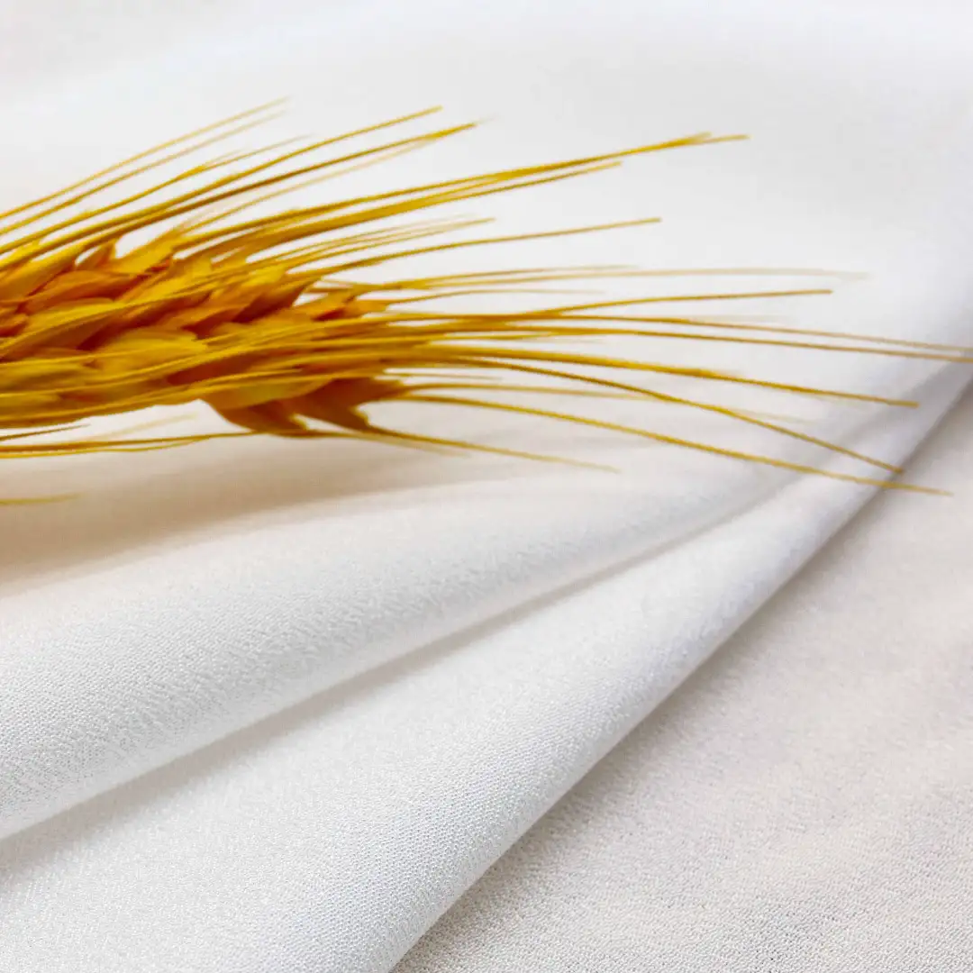 China Fabric for Blouse,Skirt Chiffon Synthetic Woven Fabric Polyester white color buy from China wholesaler bulk order at wholesale price free worldwide shipping Alibaba