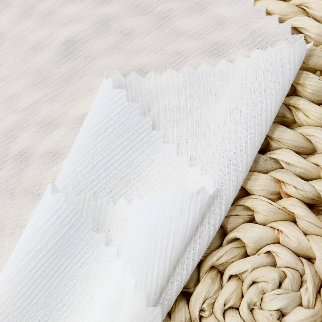 China Fabric for Shirt,Blouse,Skirt Chiffon Synthetic Woven Fabric Polyester white color buy from China wholesaler bulk order at wholesale price free worldwide shipping Alibaba