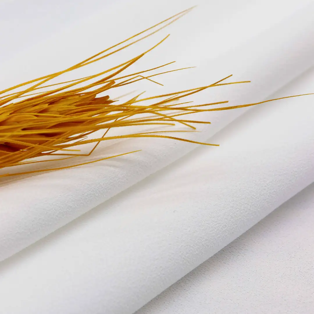 China Fabric for Shirt,Blouse,Skirt Chiffon Synthetic Woven Fabric Polyester white color buy from China wholesaler bulk order at wholesale price free worldwide shipping Alibaba