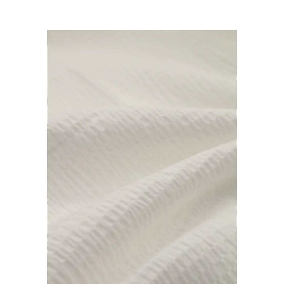 China Fabric for Shirt,Blouse,Crop Top Cotton Dobby Natural Woven Fabric Cotton Spandex white color buy from China wholesaler bulk order at wholesale price free worldwide shipping Alibaba