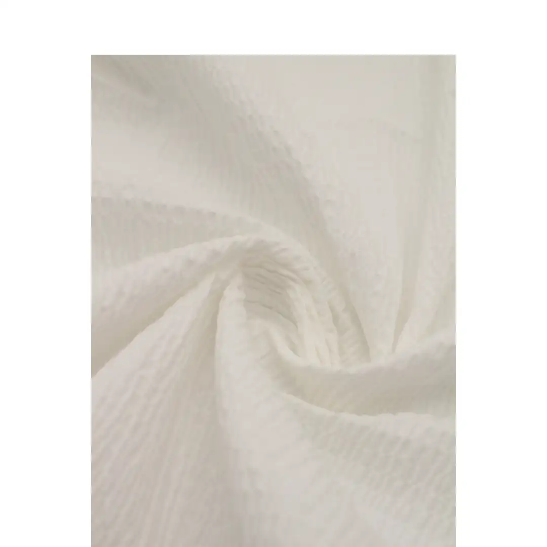 China Fabric for Shirt,Blouse,Crop Top Cotton Dobby Natural Woven Fabric Cotton Spandex white color buy from China wholesaler bulk order at wholesale price free worldwide shipping Alibaba
