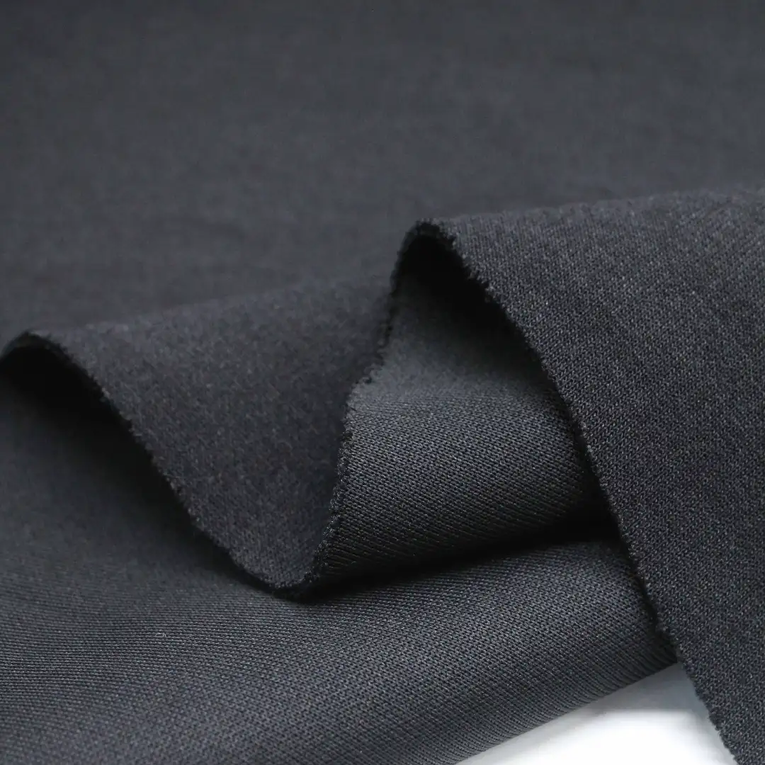 China Fabric for Jackets,Hoodie  ,Sweatshirt Scuba Knit Fabric Polyester Rayon Spandex black color buy from China wholesaler bulk order at wholesale price free worldwide shipping Alibaba