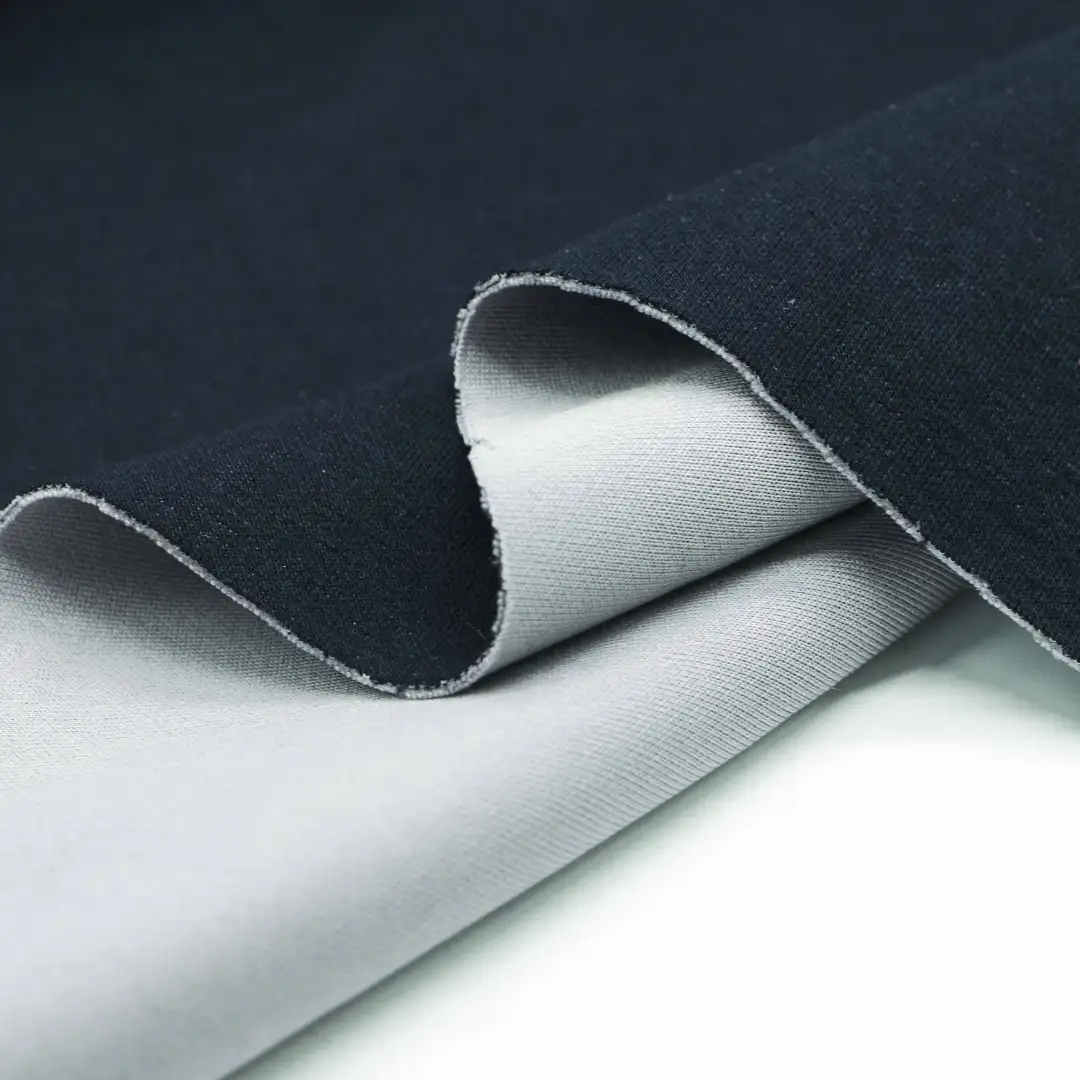 China Fabric for Jackets,Hoodie  ,Sweatshirt Scuba Knit Fabric Polyester Rayon Spandex Dark blue color buy from China wholesaler bulk order at wholesale price free worldwide shipping Alibaba