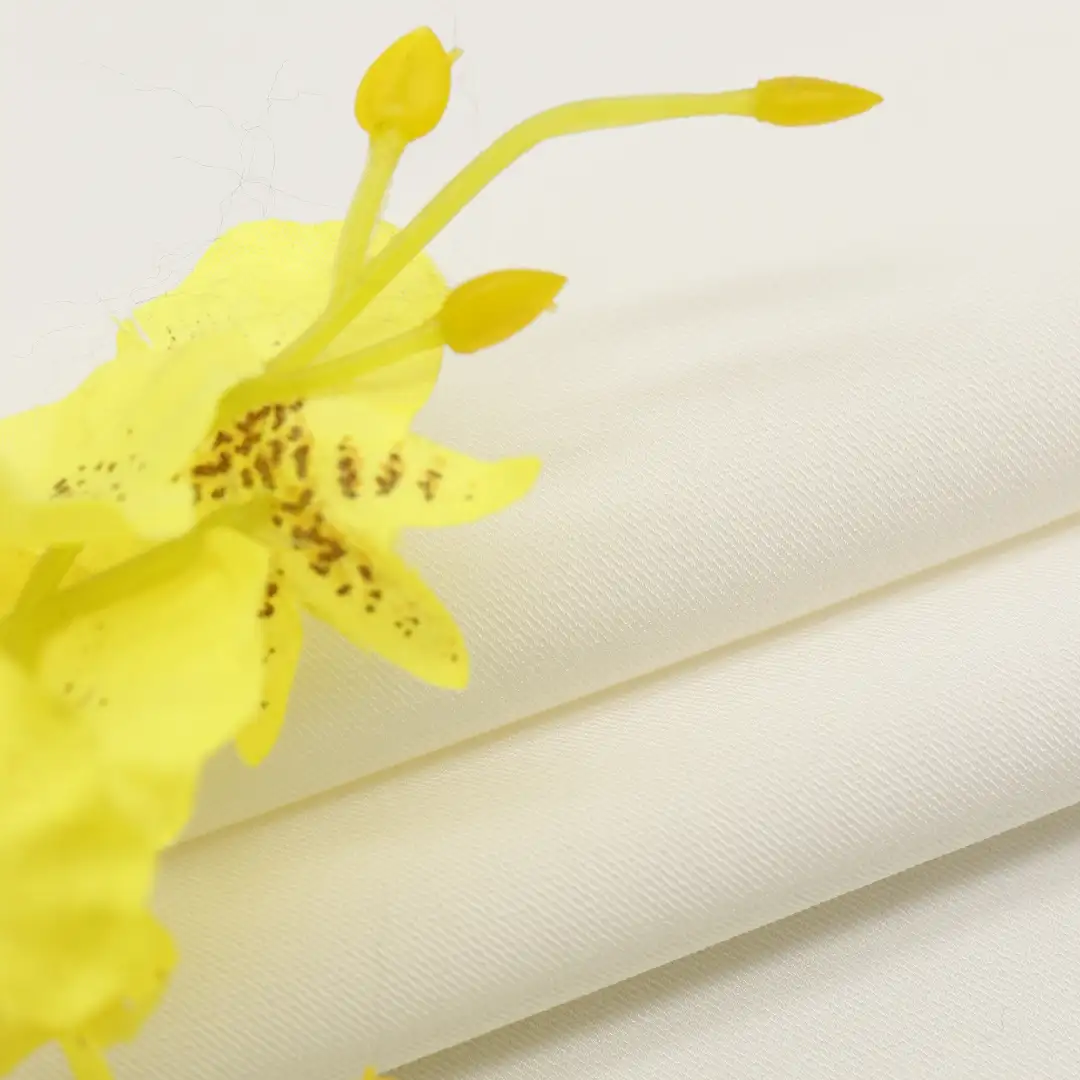 China Fabric for Blazer,Suit,Uniform Twill Synthetic Woven Fabric Polyester Spandex white color buy from China wholesaler bulk order at wholesale price free worldwide shipping Alibaba