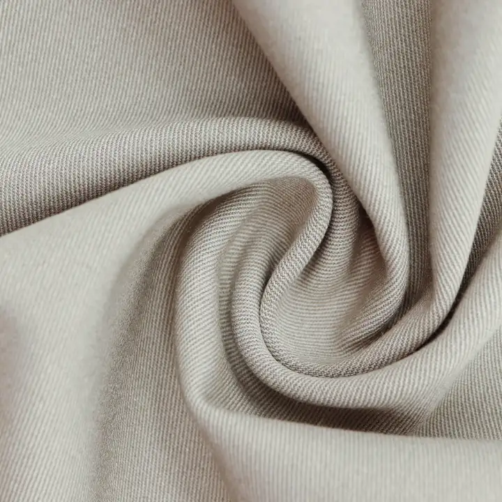 China Fabric for Blazer,Suit Polyester/Rayon Twill Woven Blended Fabric Polyester Rayon Spandex Khaki color buy from China wholesaler bulk order at wholesale price free worldwide shipping Alibaba