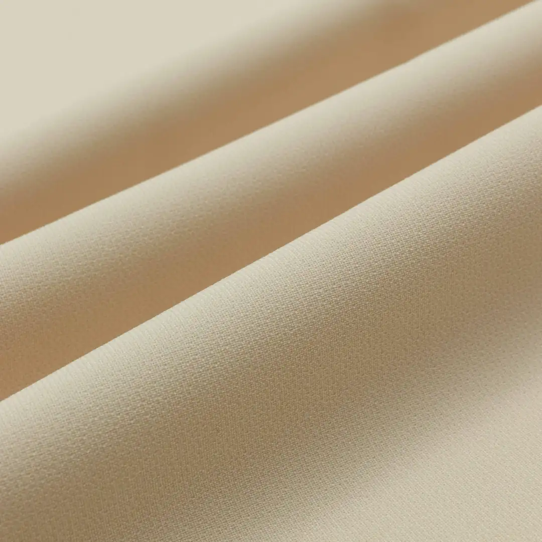 China Fabric for Blazer Cotton Plain Natural Woven Fabric Polyester Spandex Beige color buy from China wholesaler bulk order at wholesale price free worldwide shipping Alibaba