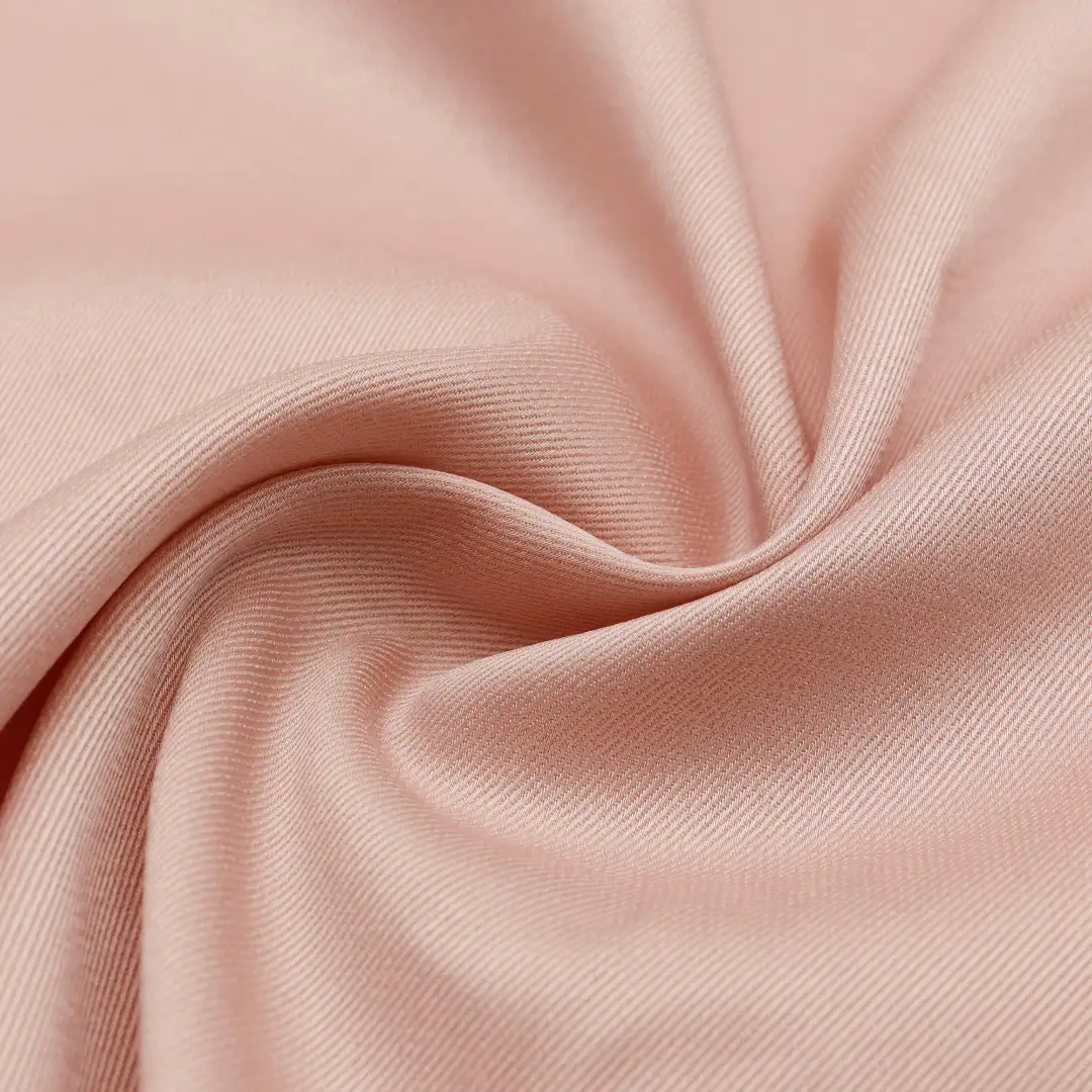 China Fabric for Blouse Cotton Twill Natural Woven Fabric Acetate Polyester pink color buy from China wholesaler bulk order at wholesale price free worldwide shipping Alibaba