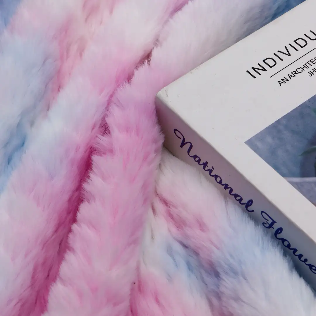 China Fabric for Crop Top Fake Fur Knit Fabric Polyester Colorful color buy from China wholesaler bulk order at wholesale price free worldwide shipping Alibaba