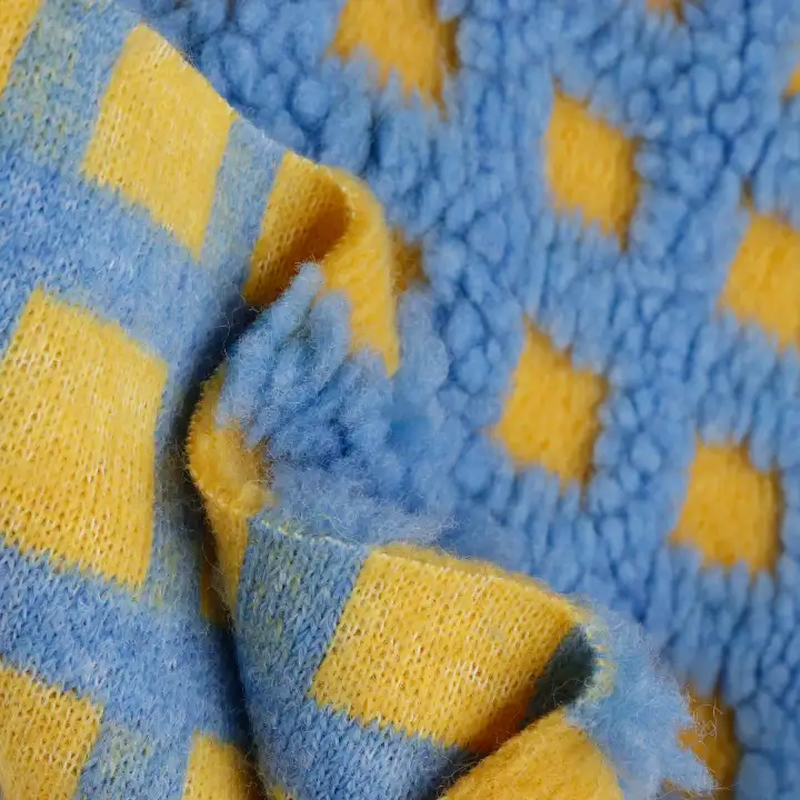 China Fabric for Crop Top Jacquard Knit Fabric Polyester Colorful color buy from China wholesaler bulk order at wholesale price free worldwide shipping Alibaba