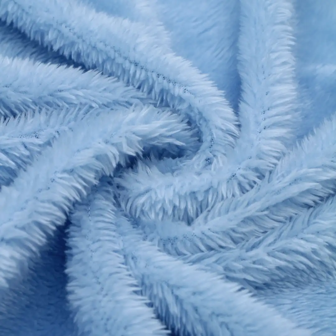 China Fabric for Crop Top,Loungewear Fleece Knit Fabric Polyester blue color buy from China wholesaler bulk order at wholesale price free worldwide shipping Alibaba