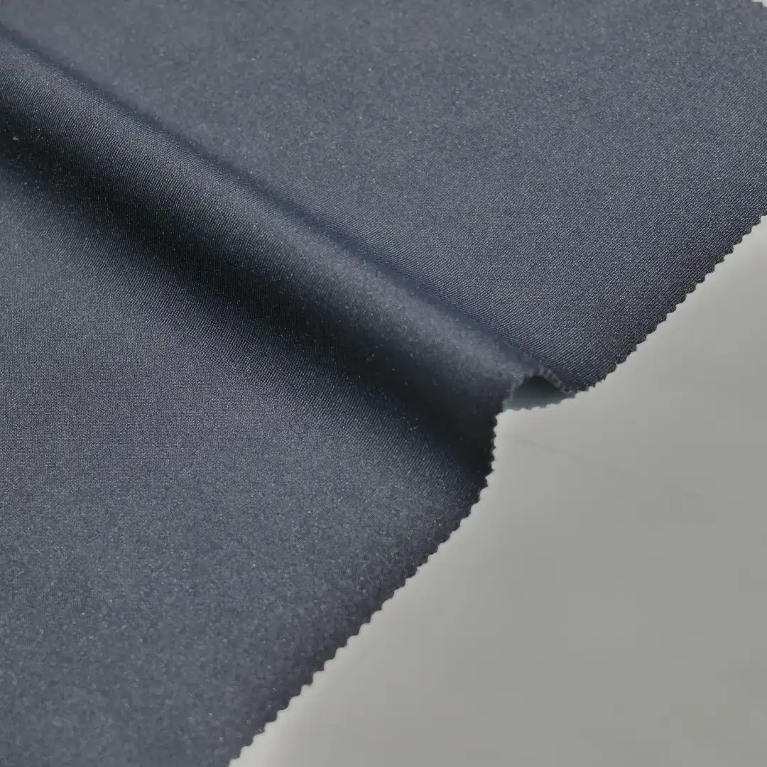 China Fabric for Jackets,Pajamas Rib Knit Fabric Polyester Spandex Wool Lyocell Navy color buy from China wholesaler bulk order at wholesale price free worldwide shipping Alibaba