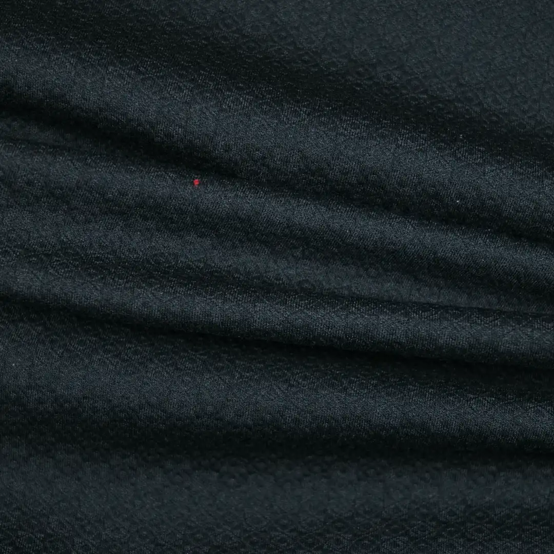 China Fabric for Pants,Jackets Jacquard Knit Fabric Polyester Rayon Spandex Black color buy from China wholesaler bulk order at wholesale price free worldwide shipping Alibaba