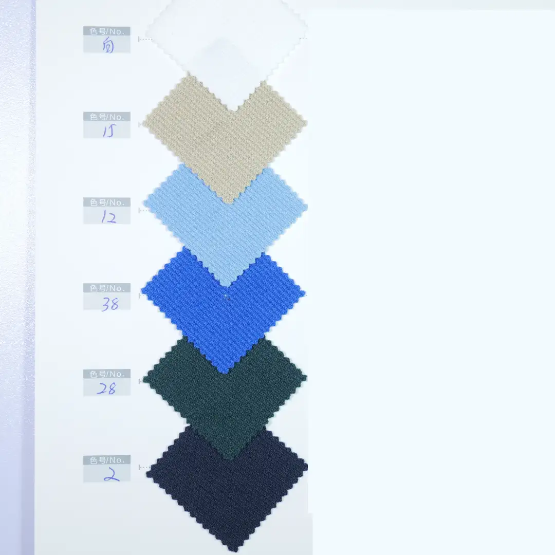 China Fabric for Pants,Hoodie Rib Knit Fabric Polyester Spandex Cotton Blue color buy from China wholesaler bulk order at wholesale price free worldwide shipping Alibaba