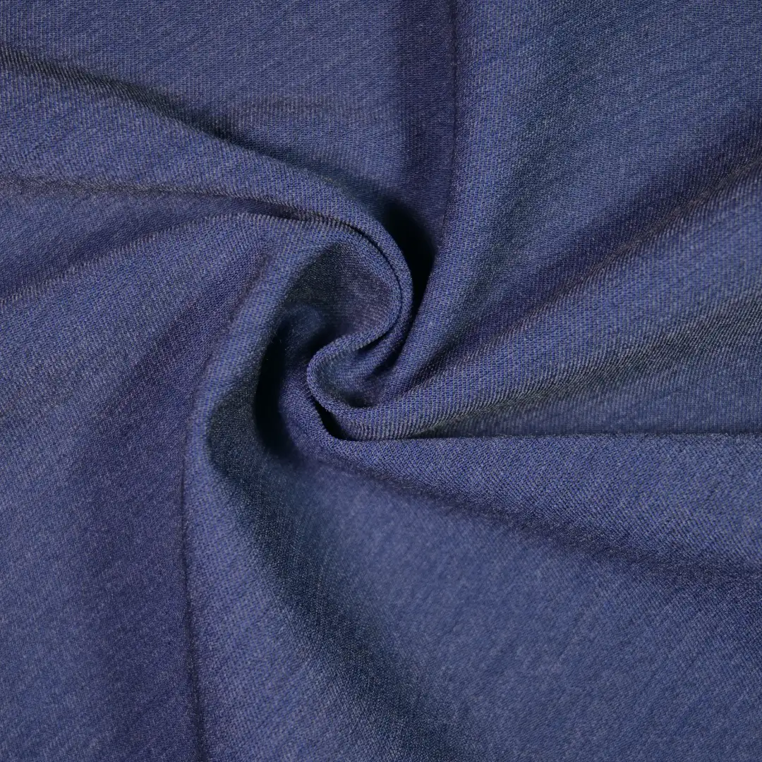 China Fabric for Trench Coat,Suit Polyester/Rayon Plain Woven Blended Fabric Polyester Rayon Spandex Navy color buy from China wholesaler bulk order at wholesale price free worldwide shipping Alibaba