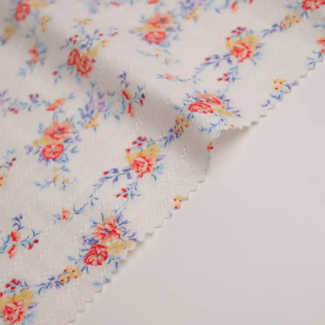 China Fabric for Blouse,Skirt,Dresses (Pullover)  Cotton/Rayon Jacquard Woven Blended Fabric Cotton Rayon Print color buy from China wholesaler bulk order at wholesale price free worldwide shipping Alibaba