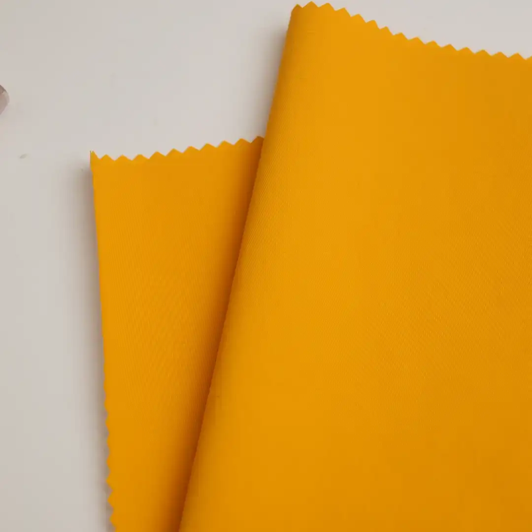 China Fabric for Down Jacket,Rain Coat,Ski Suits Nylon Taslon Synthetic Woven Fabric Nylon Yellow color buy from China wholesaler bulk order at wholesale price free worldwide shipping Alibaba