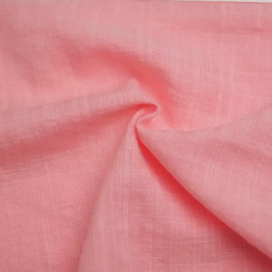 China Fabric for Blouse,Skirt Cotton/Rayon Plain Woven Blended Fabric Cotton Rayon Pink color buy from China wholesaler bulk order at wholesale price free worldwide shipping Alibaba