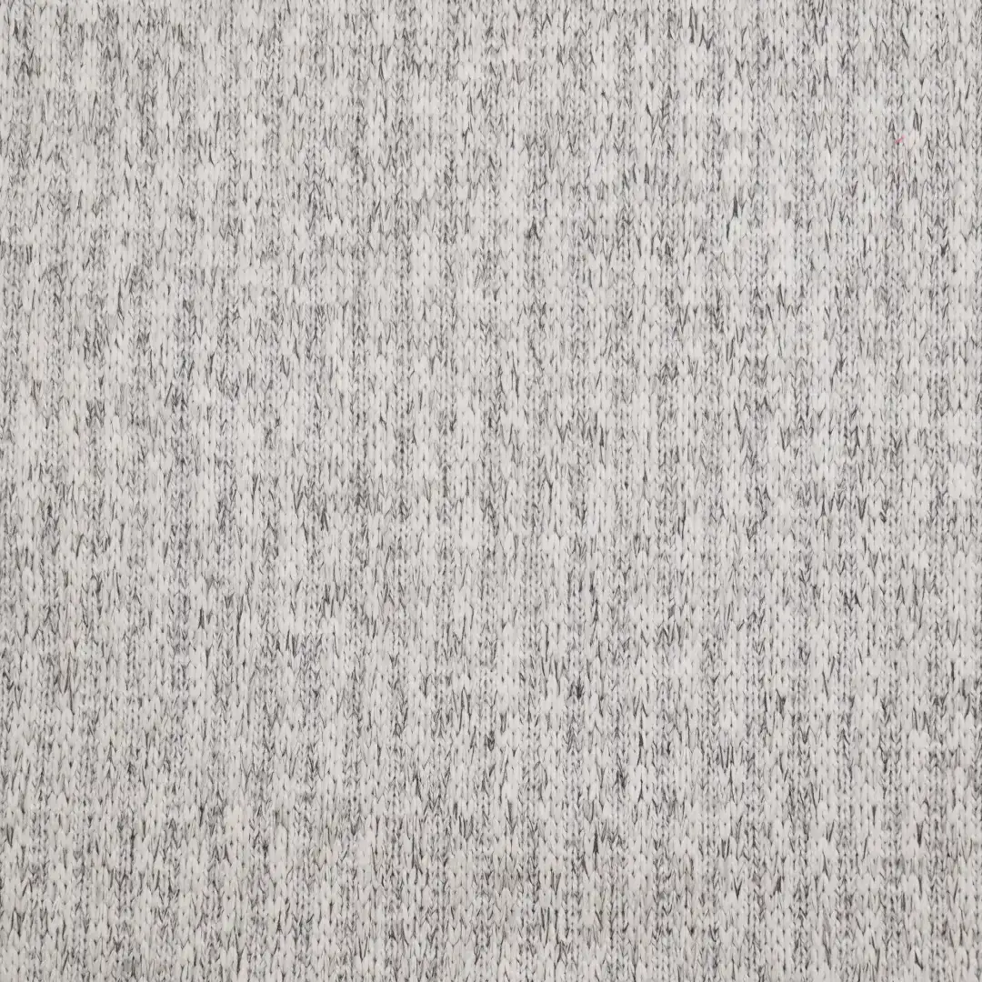 China Fabric for Hoodie,Ladies Vest ,Men’s Vest ,Open Cardigan ,Dresses (Cardigan Open) ,Dresses (Cardigan Button)  Rib Knit Fabric Polyester Light Grey Melange color buy from China wholesaler bulk order at wholesale price free worldwide shipping Alibaba
