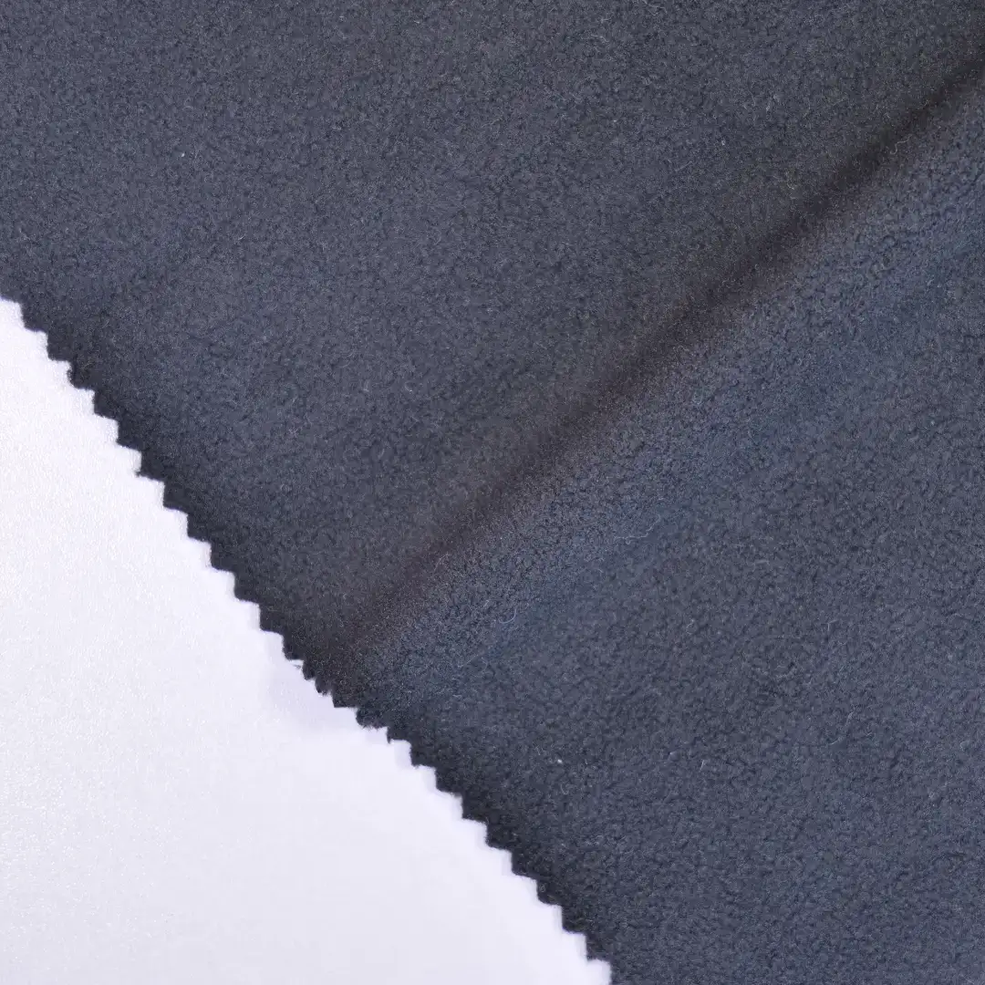 China Fabric for Jackets,Hoodie,Sweatshirt Polar Fleece Knit Fabric Polyester Spandex Black color buy from China wholesaler bulk order at wholesale price free worldwide shipping Alibaba