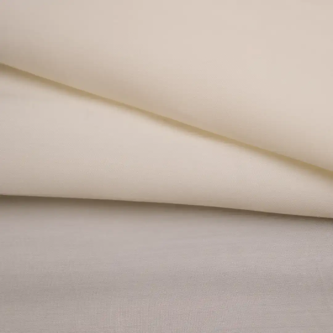 China Fabric for Shirt,Blouse,Lingerie,Shirt Long Sleeve Button  Polyester/Rayon Plain Woven Blended Fabric Polyester Modal Solid- Cream color buy from China wholesaler bulk order at wholesale price free worldwide shipping Alibaba