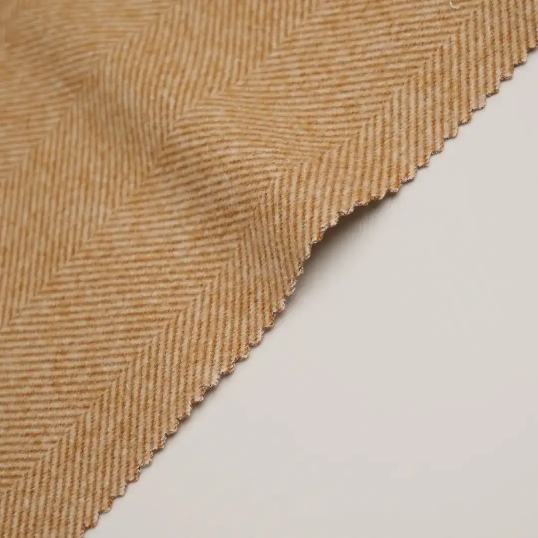 China Fabric for Blazer,Trench Coat,Overcoat,Suit Woolen Herringbone Woolen Polyester Yellow color buy from China wholesaler bulk order at wholesale price free worldwide shipping Alibaba