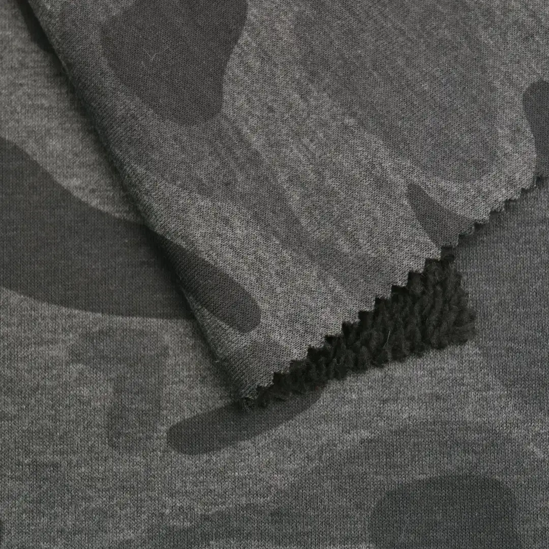 China Fabric for Jackets,Bomber jacket Sherpa Knit Fabric Polyester Digital AOP color buy from China wholesaler bulk order at wholesale price free worldwide shipping Alibaba