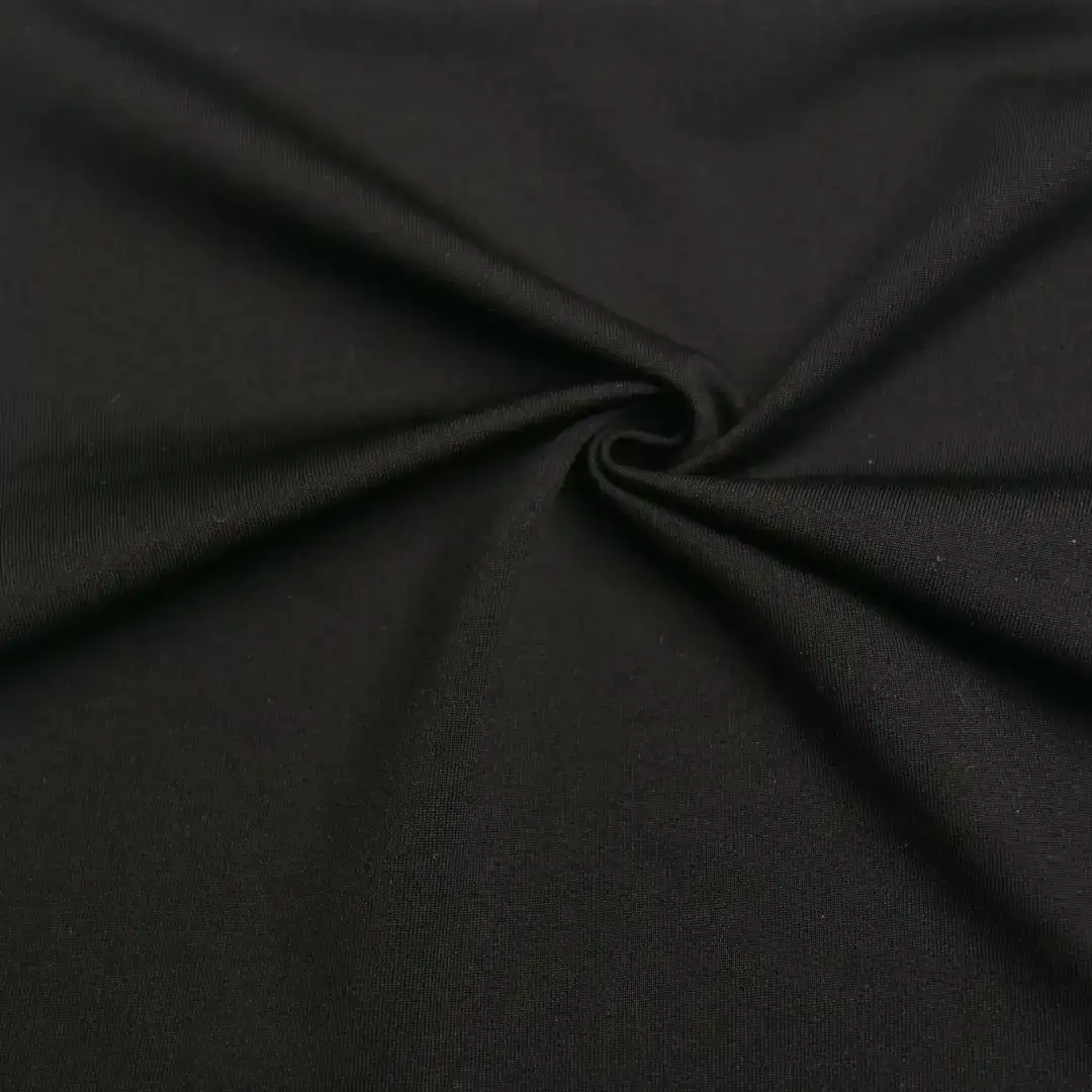 China Fabric for T-Shirt,Tank Top,Yoga Clothes,Yoga Pants Single Jersey Knit Fabric Polyester Spandex Black color buy from China wholesaler bulk order at wholesale price free worldwide shipping Alibaba