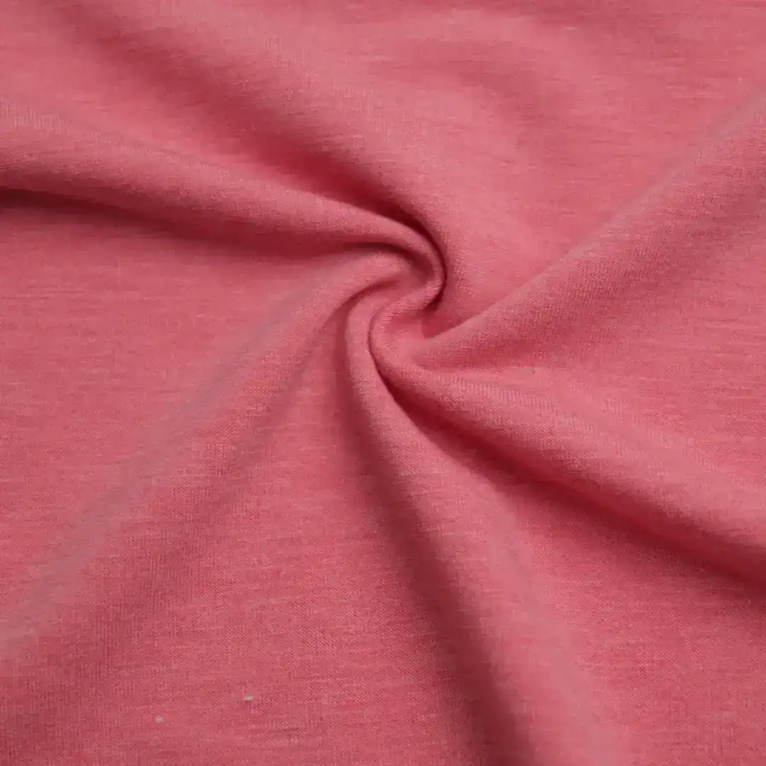 China Fabric for T-Shirt,Jogger,Loungewear,Sweatshirt,Over Shirt French Terry Knit Fabric Polyester Rayon Spandex Pink color buy from China wholesaler bulk order at wholesale price free worldwide shipping Alibaba