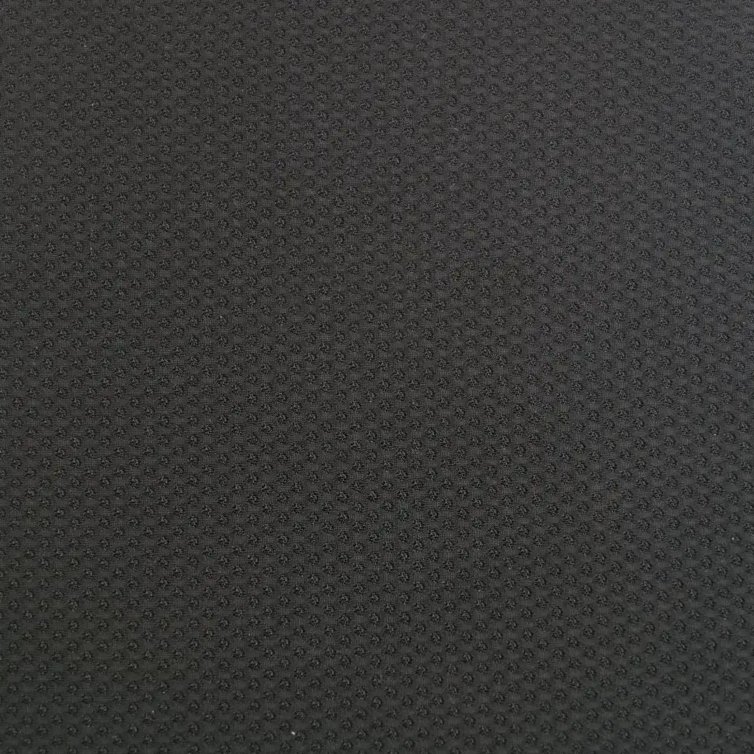 China Fabric for Jackets,Bomber jacket Mesh Knit Fabric Polyester Spandex Black color buy from China wholesaler bulk order at wholesale price free worldwide shipping Alibaba