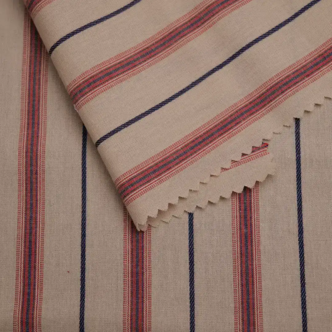 China Fabric for Shirt,Shirt Long Sleeve Button ,Over Shirt Cotton YD Chambray Natural Woven Fabric Cotton Stripe color buy from China wholesaler bulk order at wholesale price free worldwide shipping Alibaba