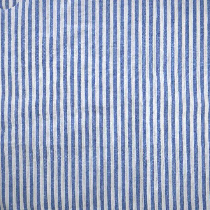 India Fabric for Blouse,Crop Top,Skirt Cotton Stripe Natural Woven Fabric Cotton Blue/White Stripe color buy from India wholesaler bulk order at wholesale price free worldwide shipping Alibaba