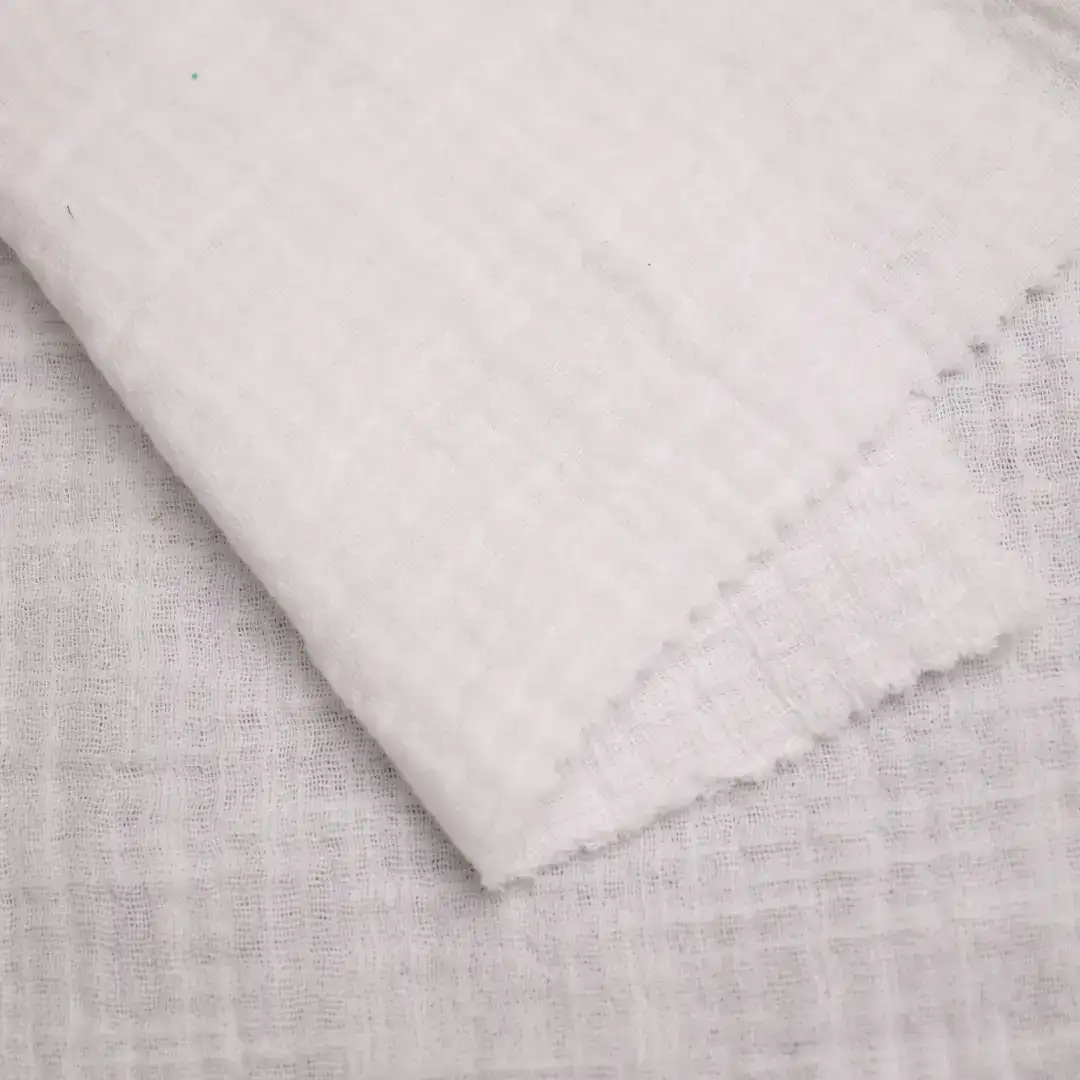 China Fabric for Blouse,Pajamas,Loungewear Cotton Crepe Natural Woven Fabric Cotton White color buy from China wholesaler bulk order at wholesale price free worldwide shipping Alibaba