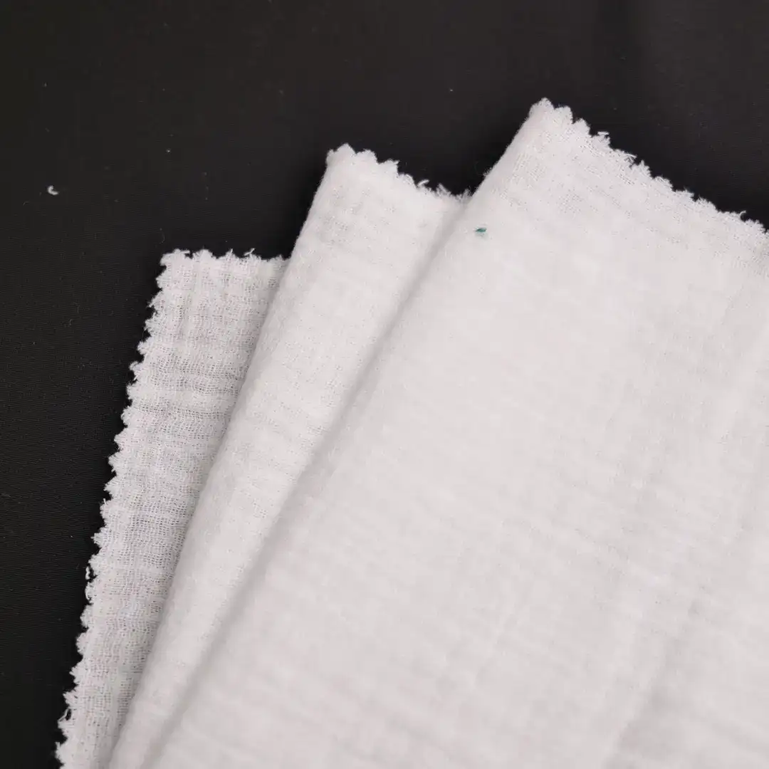 China Fabric for Blouse,Pajamas,Loungewear Cotton Crepe Natural Woven Fabric Cotton White color buy from China wholesaler bulk order at wholesale price free worldwide shipping Alibaba