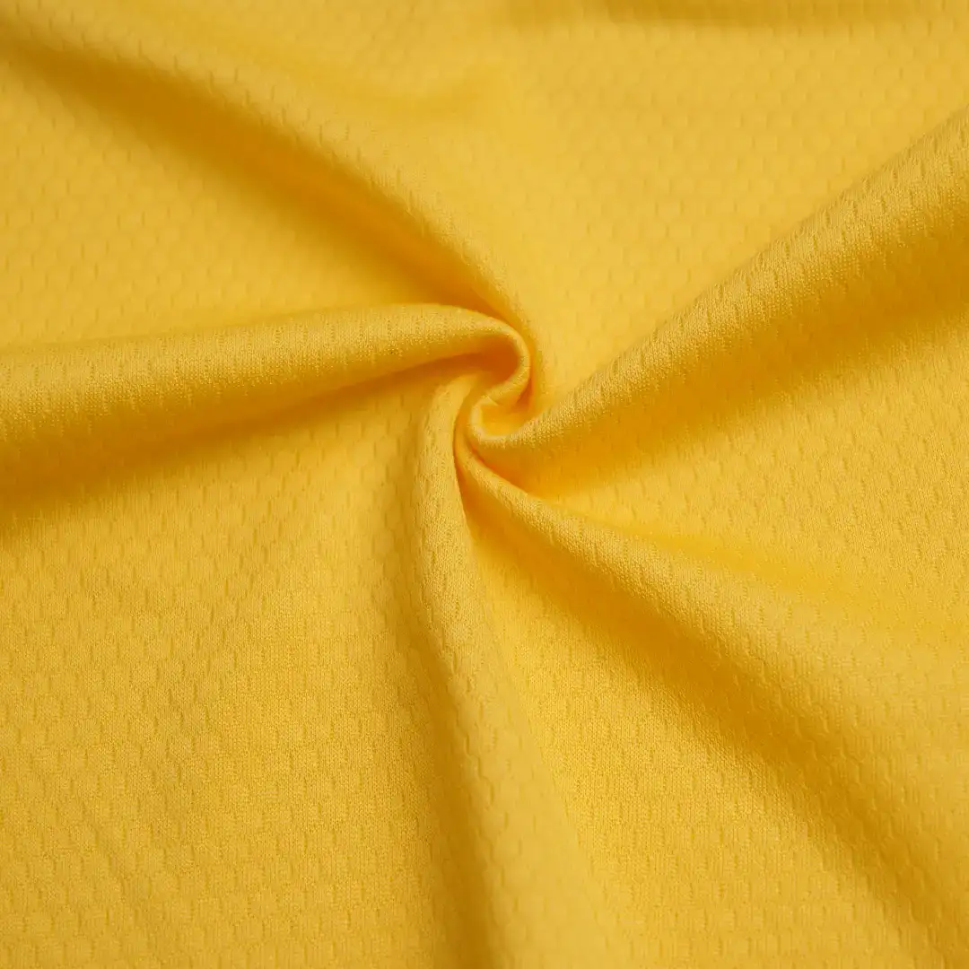 China Fabric for T-Shirt,Jogger,Yoga Clothes Two-way Stretch Knit Fabric Polyester Solid-Yellow color buy from China wholesaler bulk order at wholesale price free worldwide shipping Alibaba