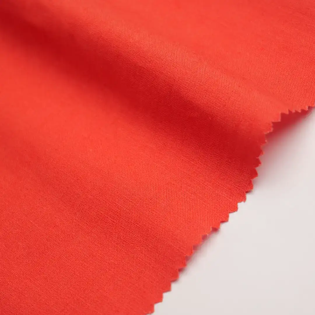 China Fabric for Blouse,Shirt Long Sleeve Button ,Over Shirt Linen/Rayon YD Plain Natural Woven Fabric Rayon Linen Orange color buy from China wholesaler bulk order at wholesale price free worldwide shipping Alibaba