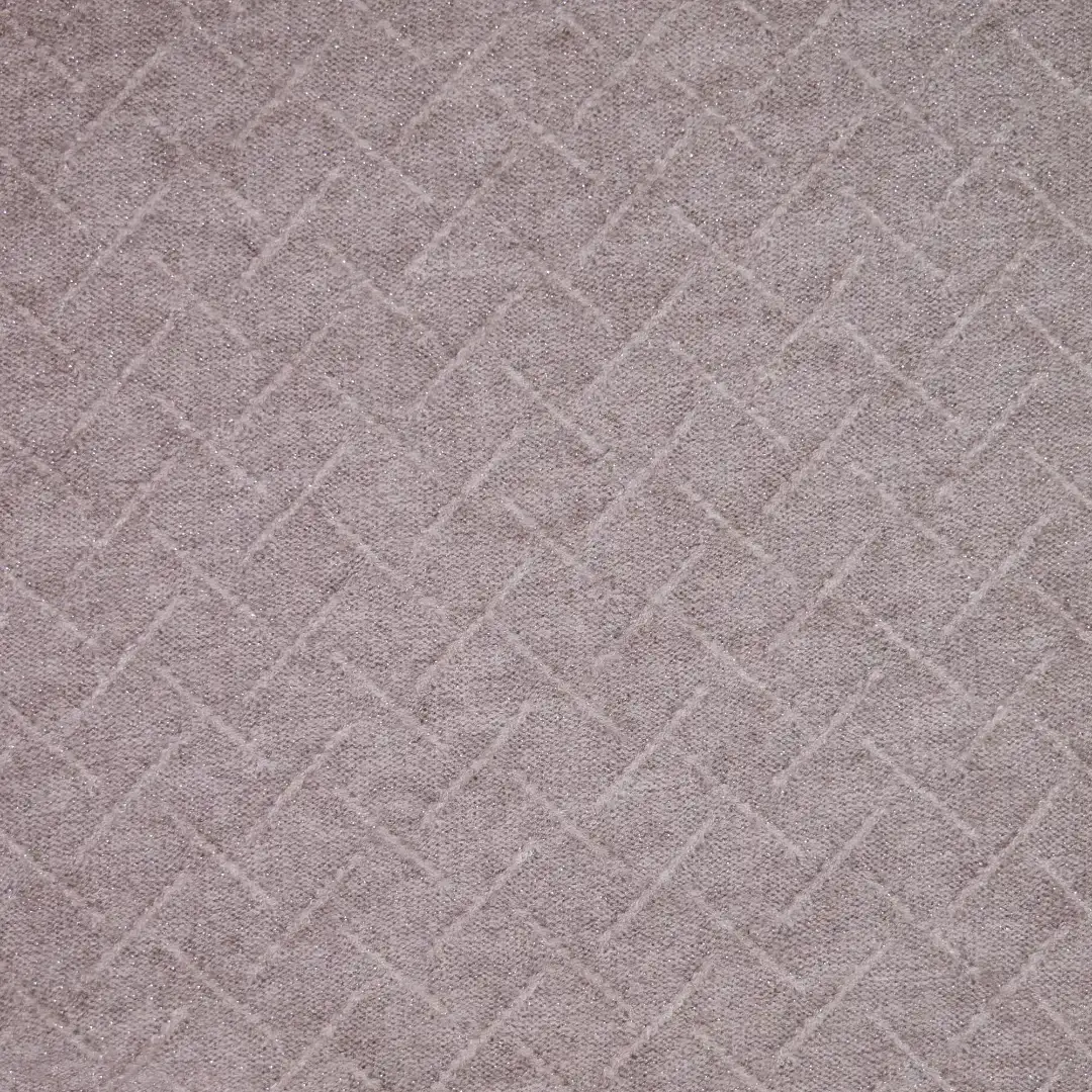 China Fabric for Ladies Vest ,Full-Zipper Cardigan ,Dresses (Cardigan Open)  Weft Jacquard Knit Fabric Rayon Polyester Nylon Metallic fiber grey color buy from China wholesaler bulk order at wholesale price free worldwide shipping Alibaba