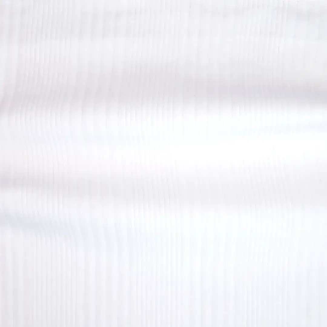 China Fabric for Tank Top,Hoodie,Sweatshirt Rib Knit Fabric Cotton Spandex white color buy from China wholesaler bulk order at wholesale price free worldwide shipping Alibaba